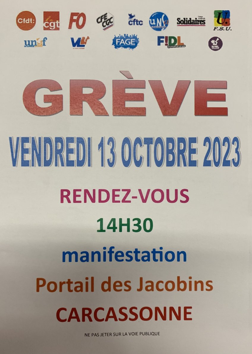 13 OCT appel départemental