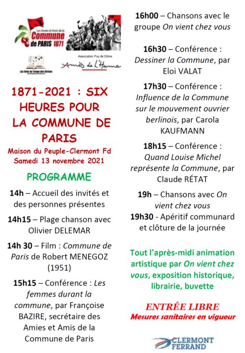 150ansCommuneOctobre2021Programme