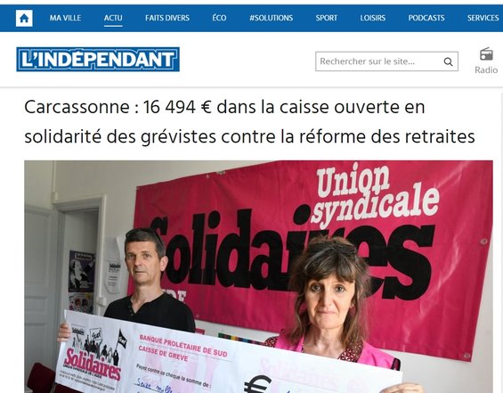 16 JUIN article Indépendant