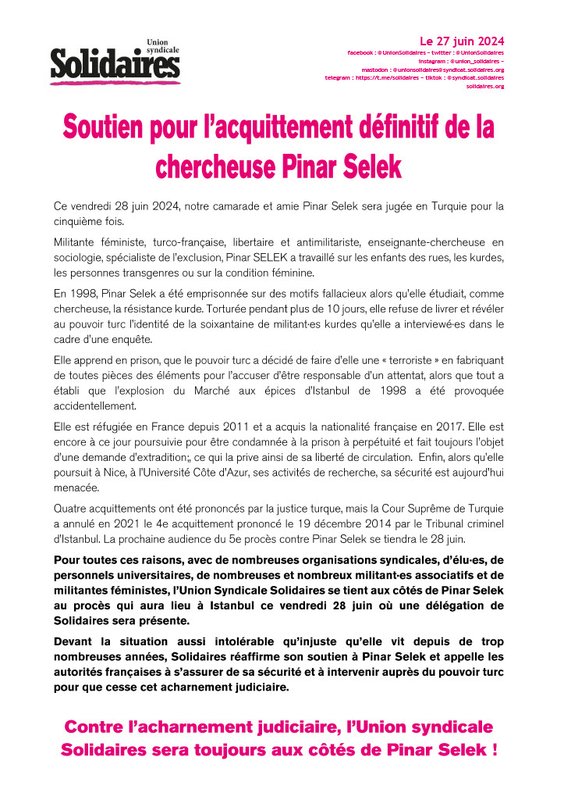 20240627 - soutien à Pinar selek