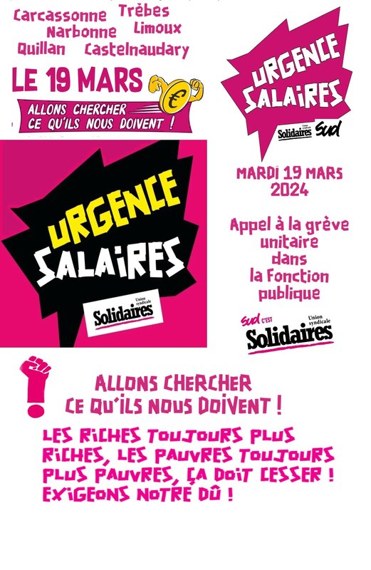 19 MARS 2014 Grève fonction publique