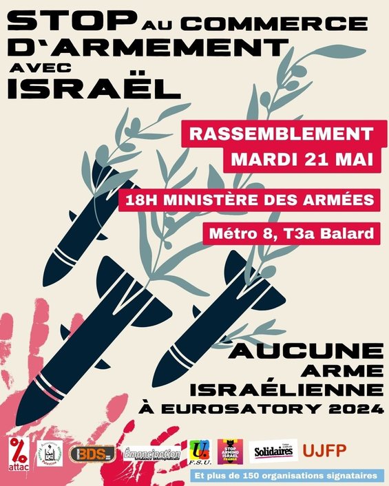 21 mai stop arming israel