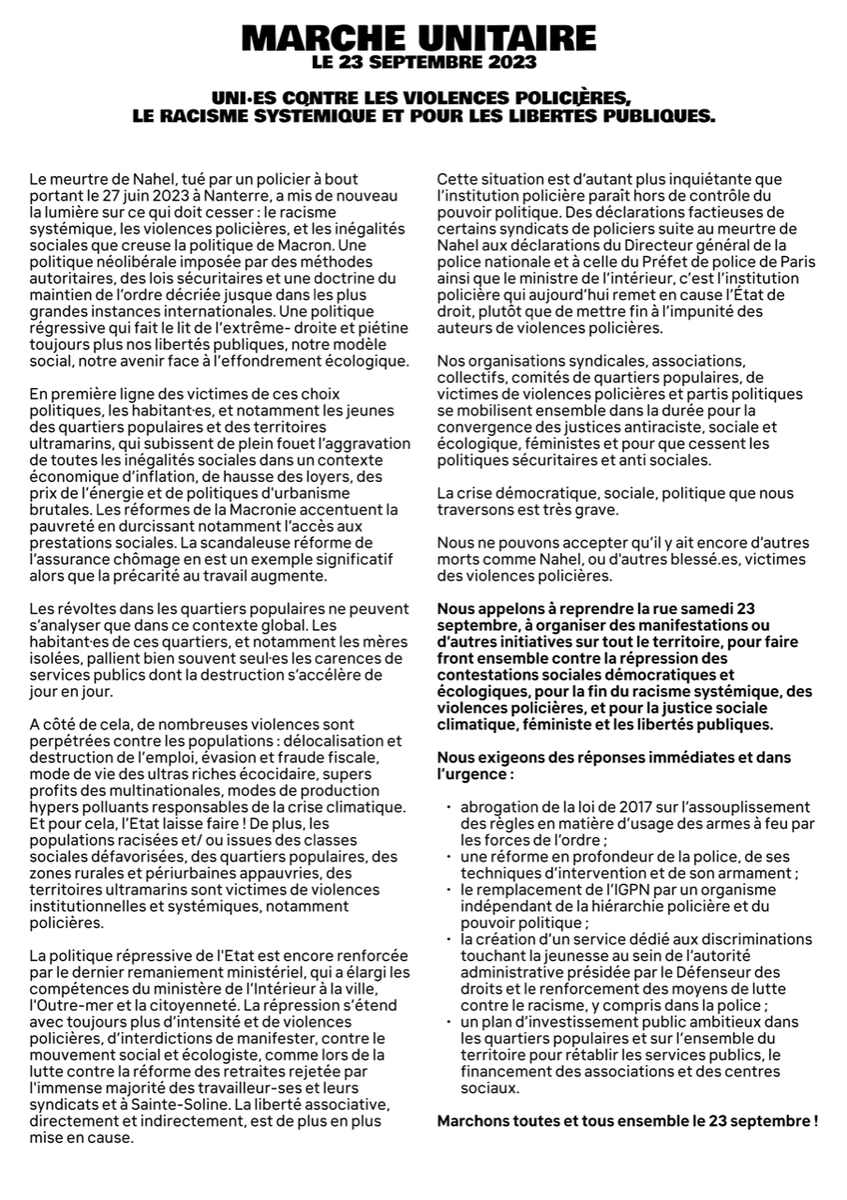 23 septembre APPEL_VERSO_Tract A4