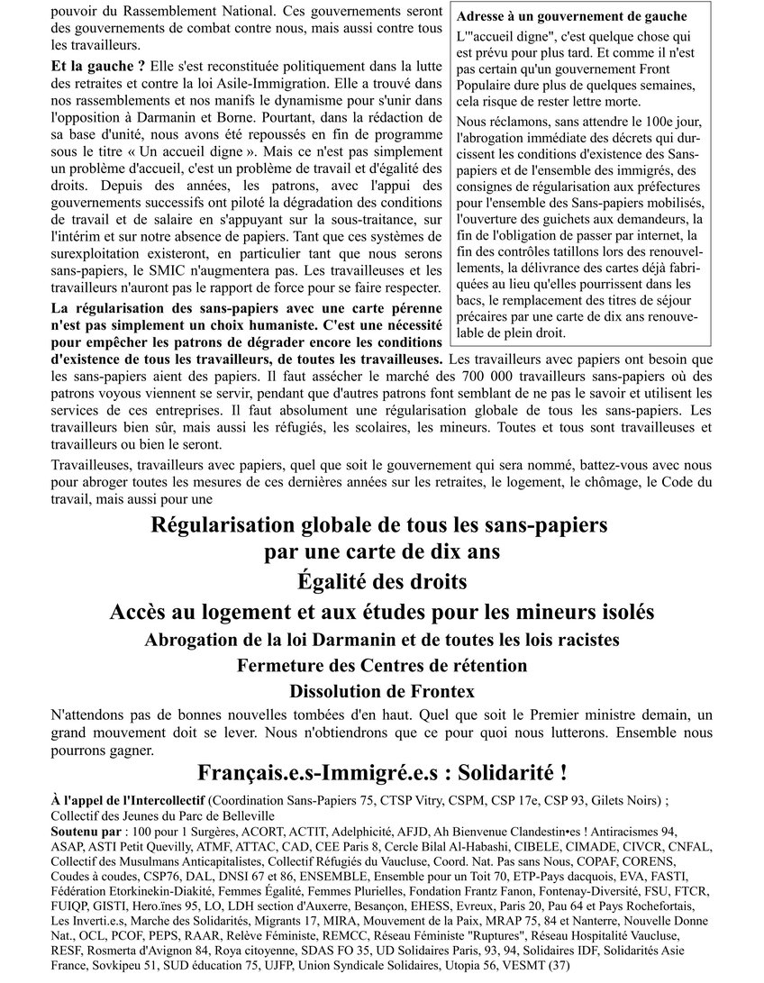 240818 Tract Intercollectif pour manif St Bernard2