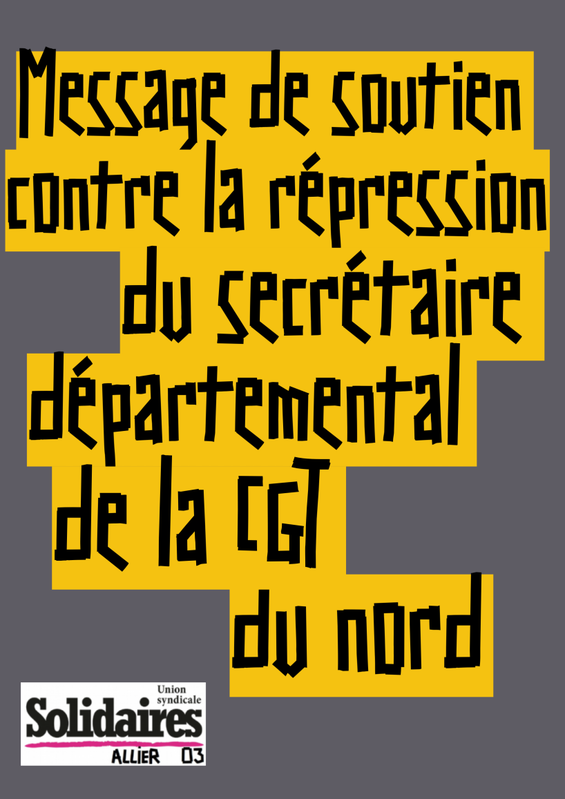 AfficheSoutienCgtNord22octobre2023