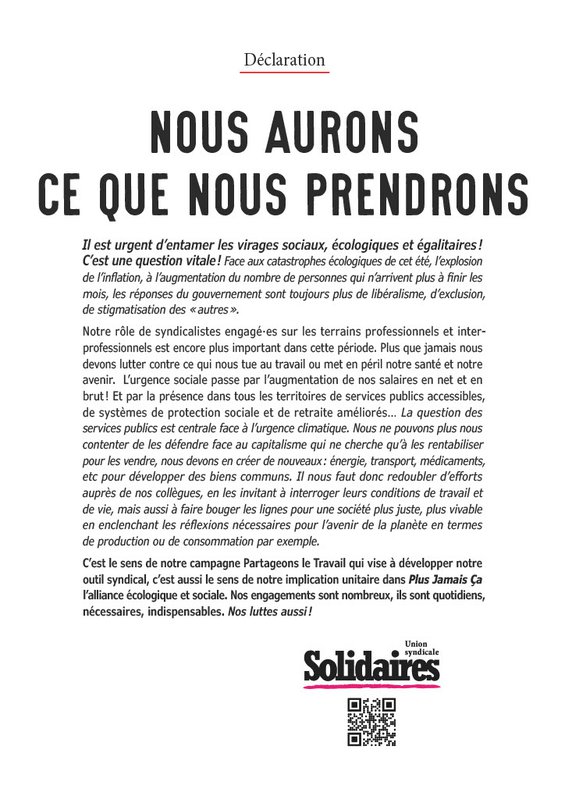 Solidaires105-Déclaration