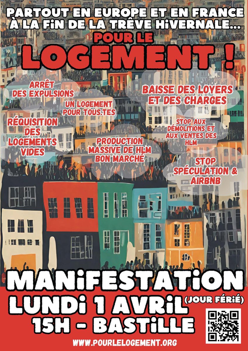 Affiche logement 1er avril Paris