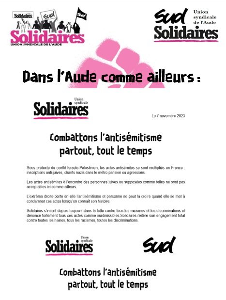 antisémitisme affichette