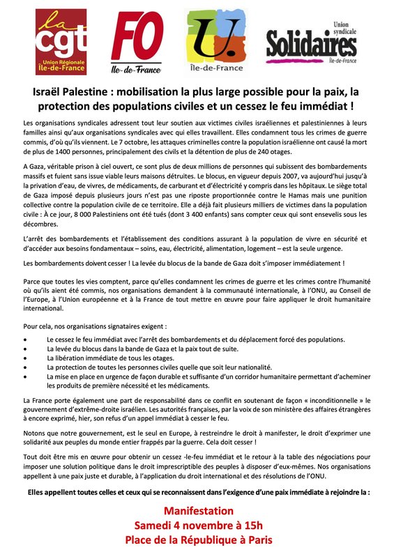 manifestation-4-novembre-Israel-Palestine-cessez-le-feu-immediat