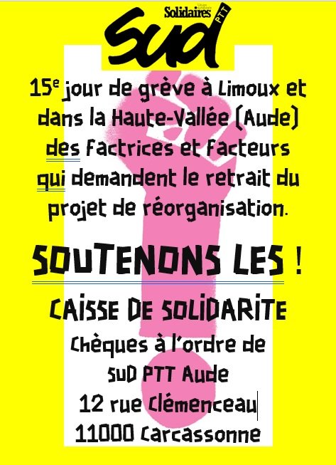 sud ptt caisse solidarité